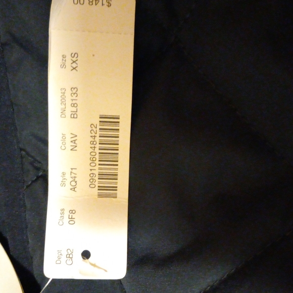 J.Crew Signiture Puffer X-Small Womens Navy Blue Jacket - Picture 3 of 3